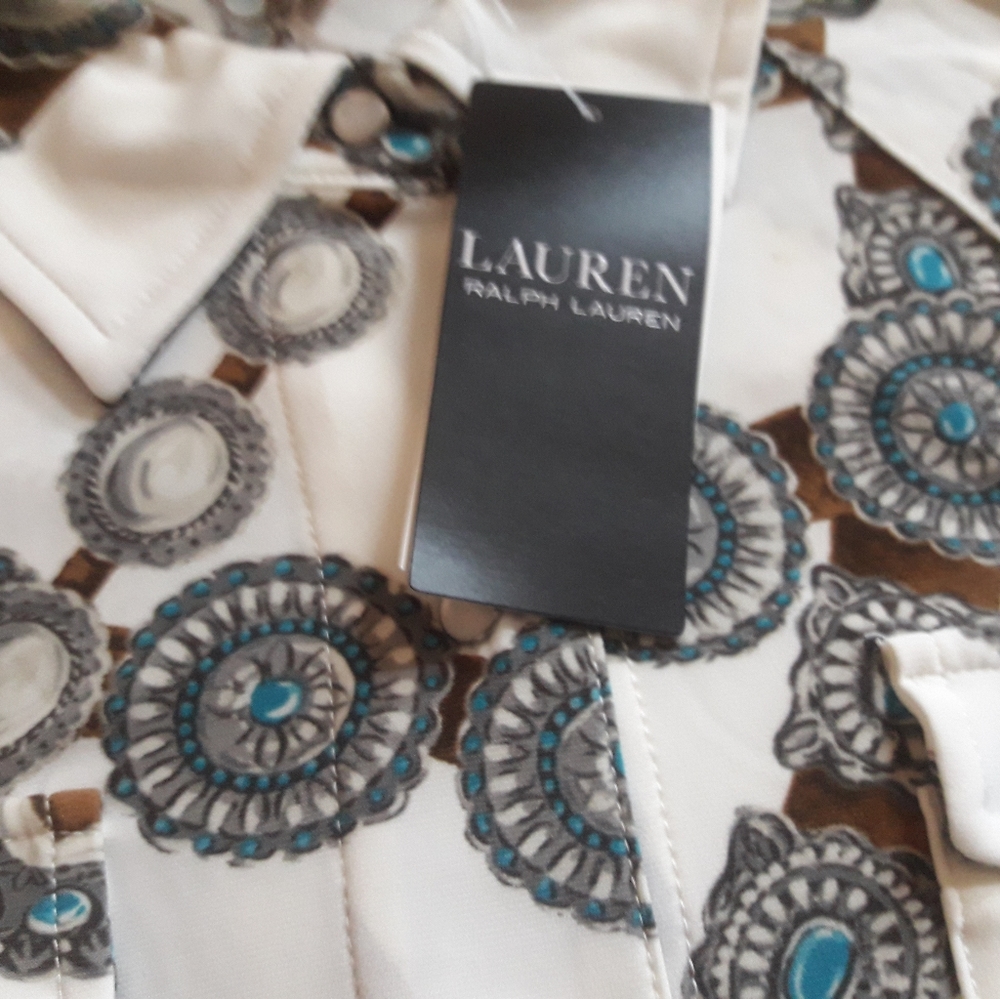 RALPH LAUREN printed top with button front - Picture 12 of 12